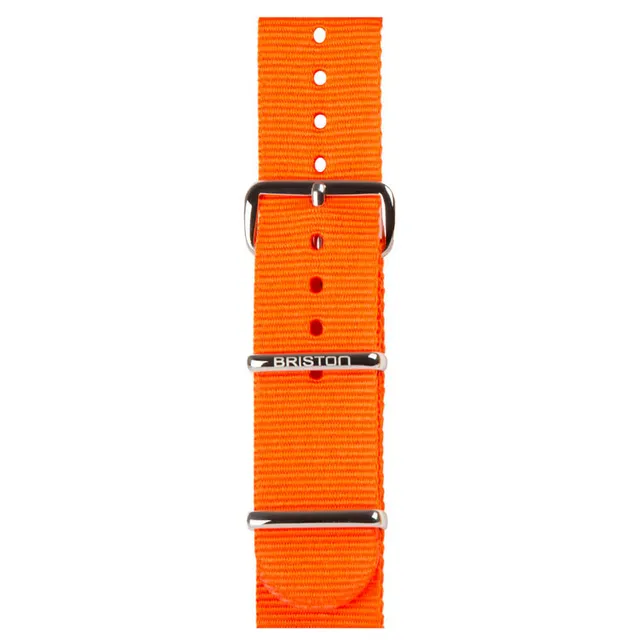 briston-clubmaster-classic-bracelet-type-nato-20-mm-orange image 1