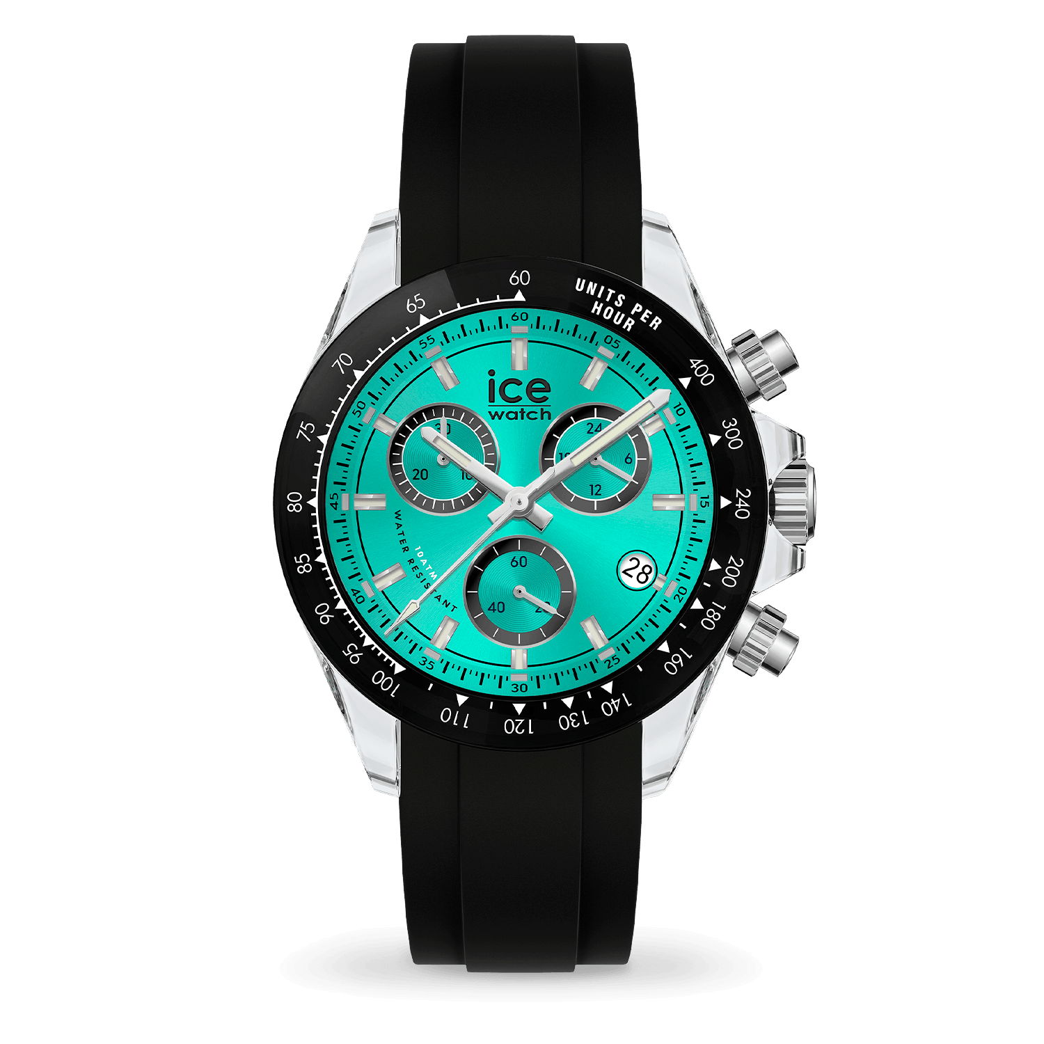 ice-watch-bewatch-chrono-clear-montre-chronographe-homme-noir-turquoise image 1