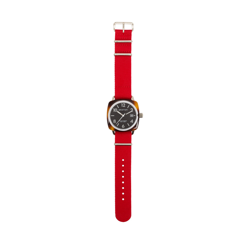 briston-clubmaster-classic-bracelet-type-nato-rouge-20-mm image 4