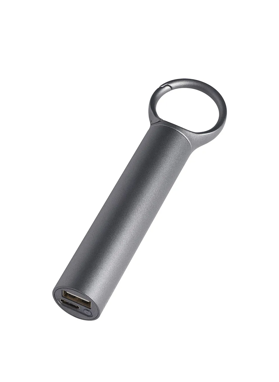 lexon-nomaday-batterie-externe-3000-mah-avec-mousqueton-gris-fonc image 1