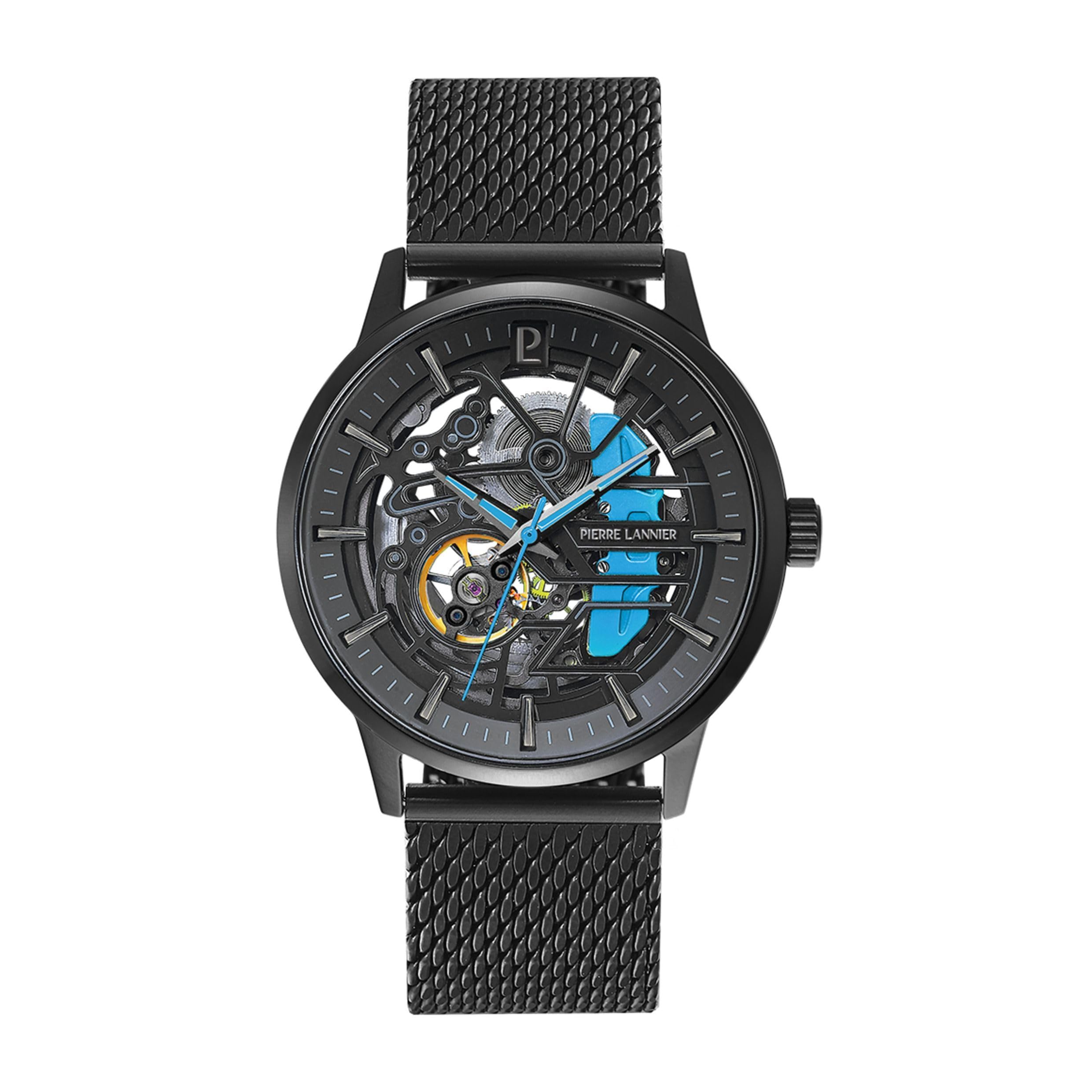 pierre-lannier-paddock-montre-automatique-43-mm-acier-inoxydable-5-atm-7 image 1