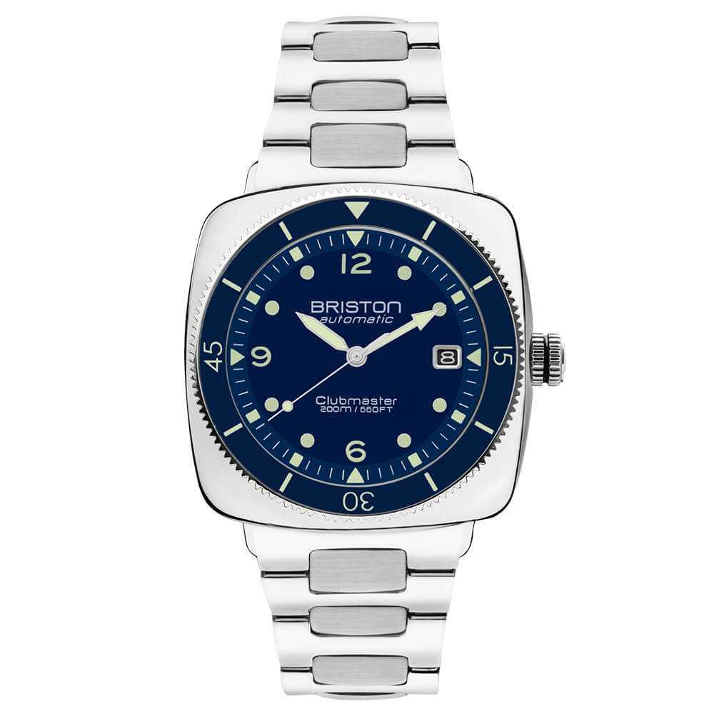 briston-clubmaster-legend-diver-montre-automatique-40-mm-acier-bleu-marine image 1