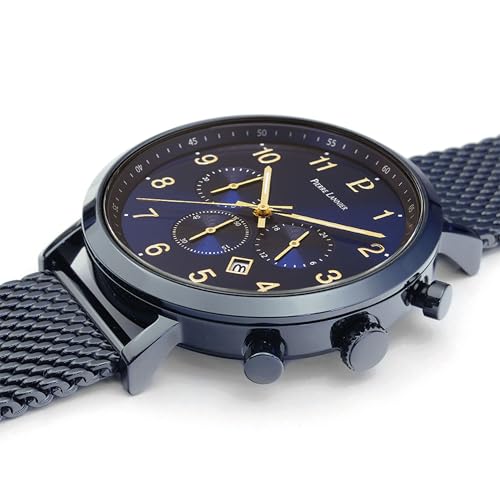 pierre-lannier-baron-chronographe-quartz-43-mm-acier-bleu-5-atm image 7
