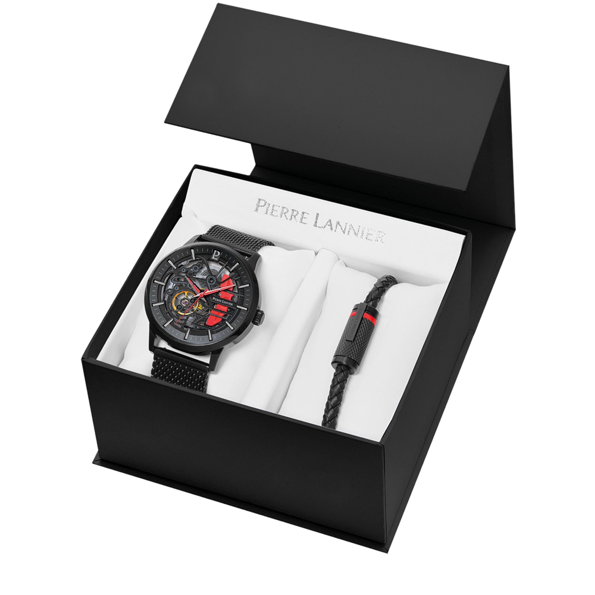 pierre-lannier-paddock-montre-automatique-homme-43-mm-acier-inoxydable-5-atm image 1