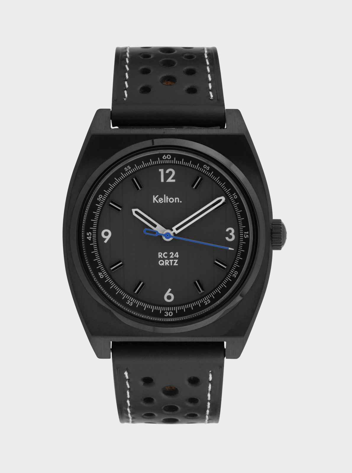 kelton-rc-24-qtrz-montre-quartz-noire-acier-brosse image 1