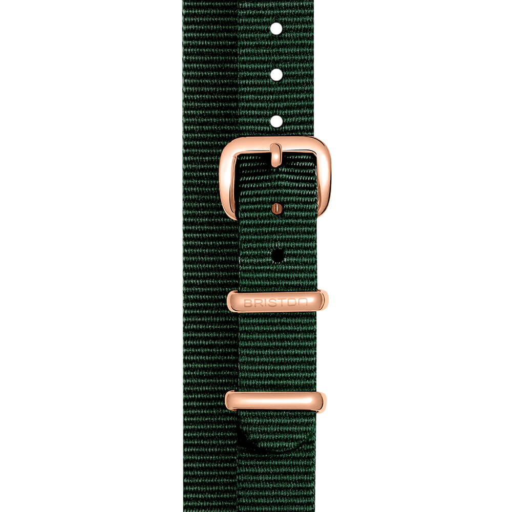 briston-bracelet-type-nato-12-mm-vert-anglais-clubmaster-lady image 3