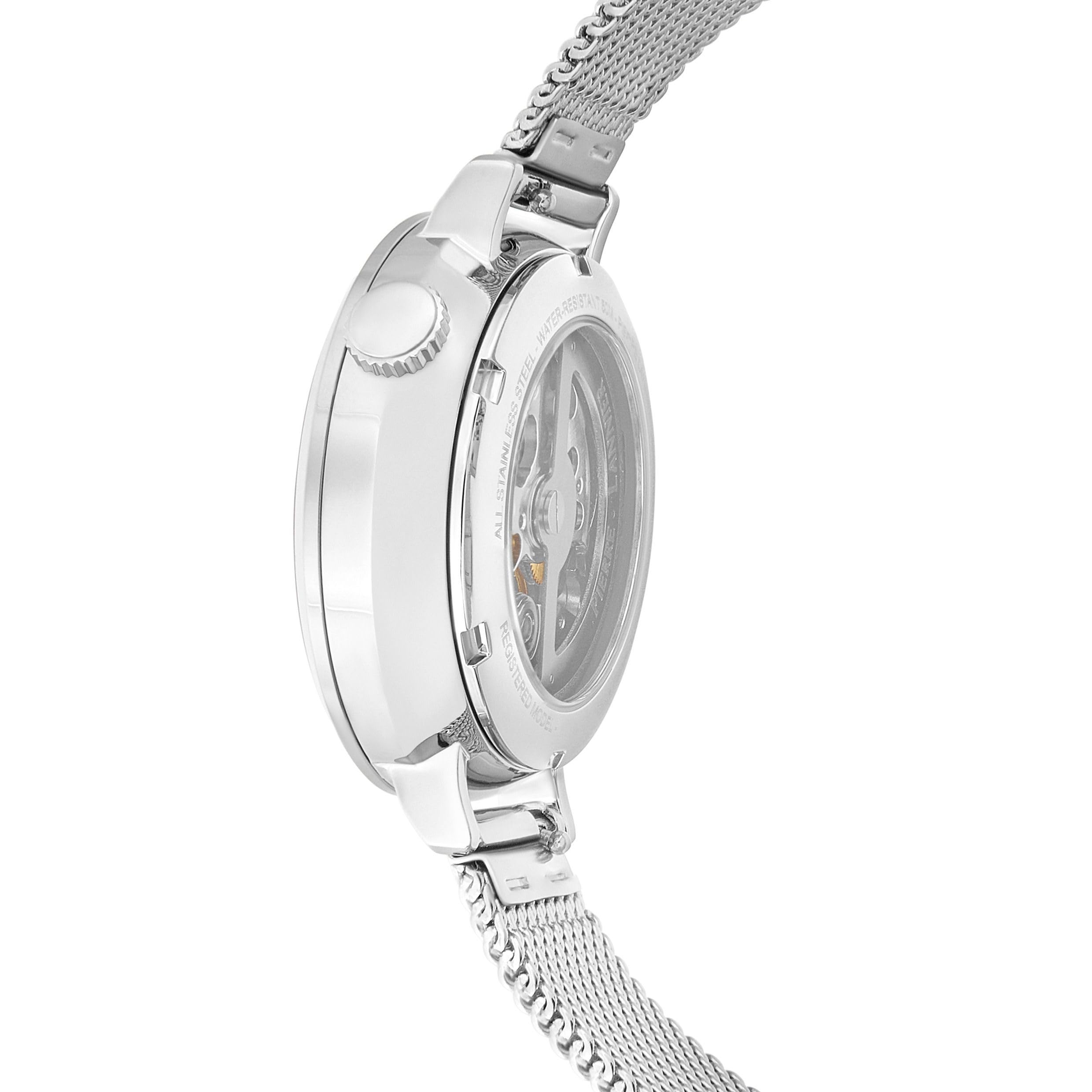 pierre-lannier-australe-montre-automatique-c-ur-ouvert-35-mm-acier-blanc-3-atm image 3