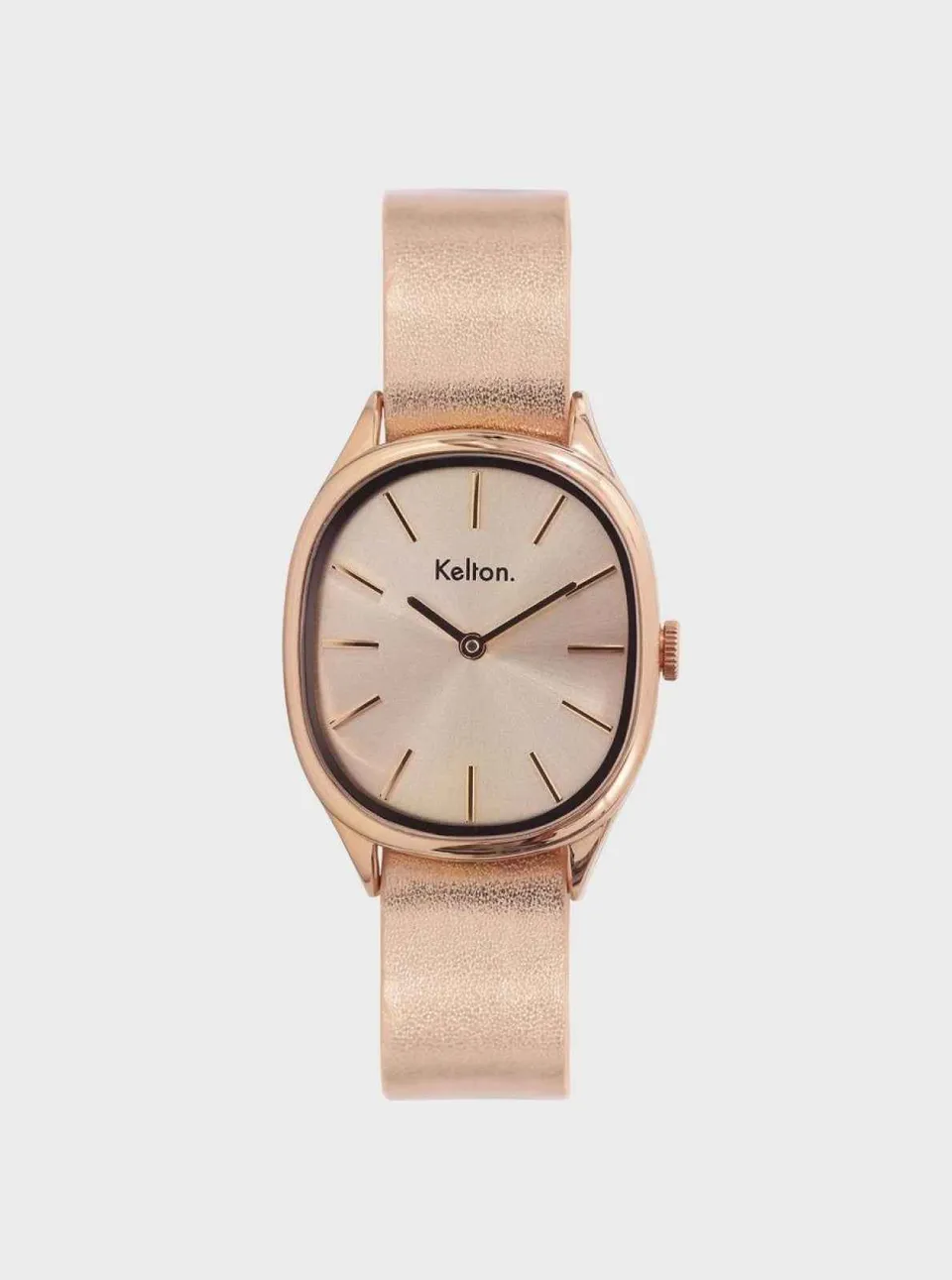 kelton-colorama-or-rose-montre-ovale-interchangeable image 1