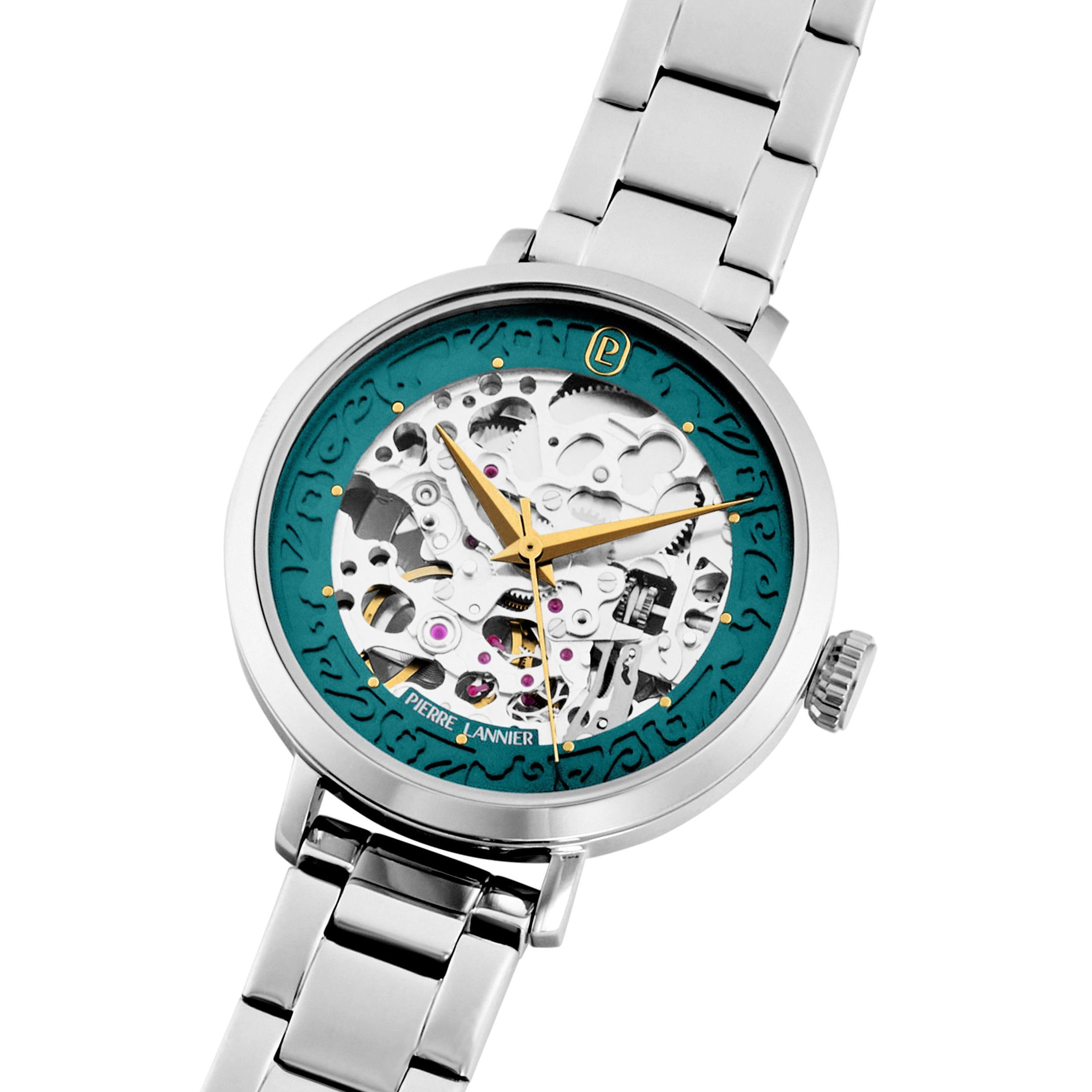 pierre-lannier-automatic-montre-automatique-35-mm-acier-inoxydable image 3