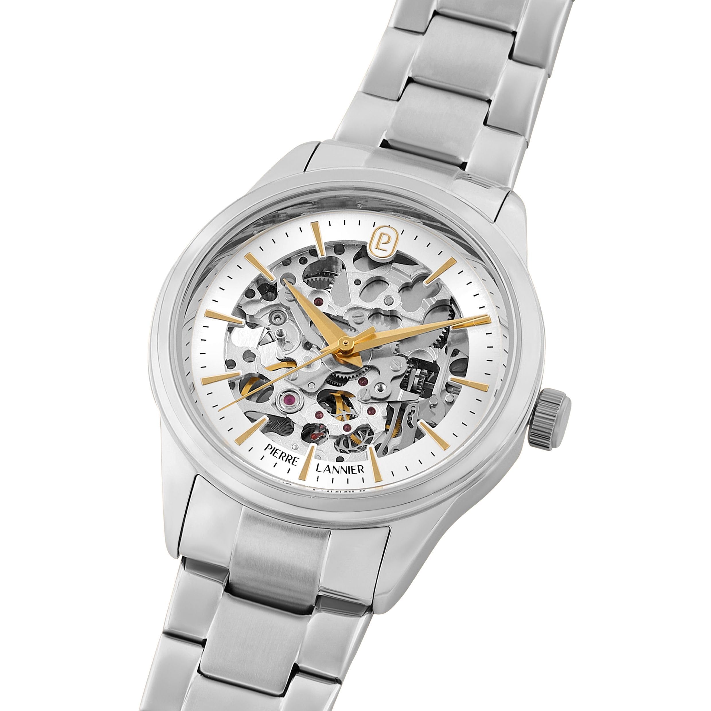 pierre-lannier-thea-montre-automatique-femme-35-5-mm-acier-inoxydable-5-atm image 3