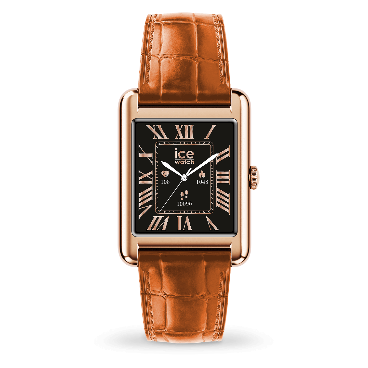 ice-watch-ice-smart-tks-2-0-rectangulaire-1-41-rose-gold-cognac-montre-connect-e image 2