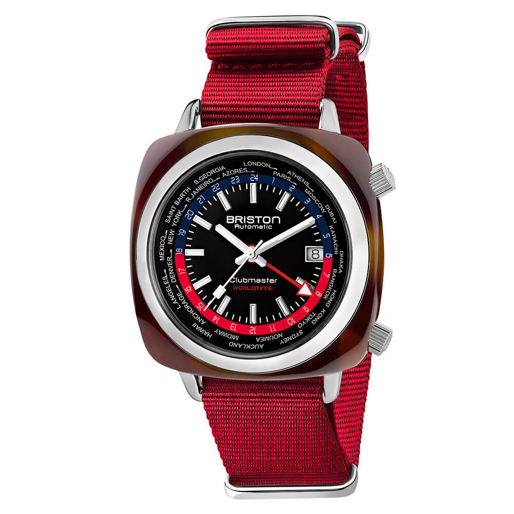 briston-clubmaster-traveler-worldtime-montre-automatique-gmt-42-mm-rouge image 1