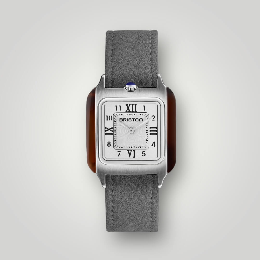 briston-clubmaster-classic-bracelet-su-de-18-mm-gris-taupe image 2