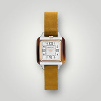 briston-bracelet-type-nato-12-mm-moutarde-clubmaster-lady image 2