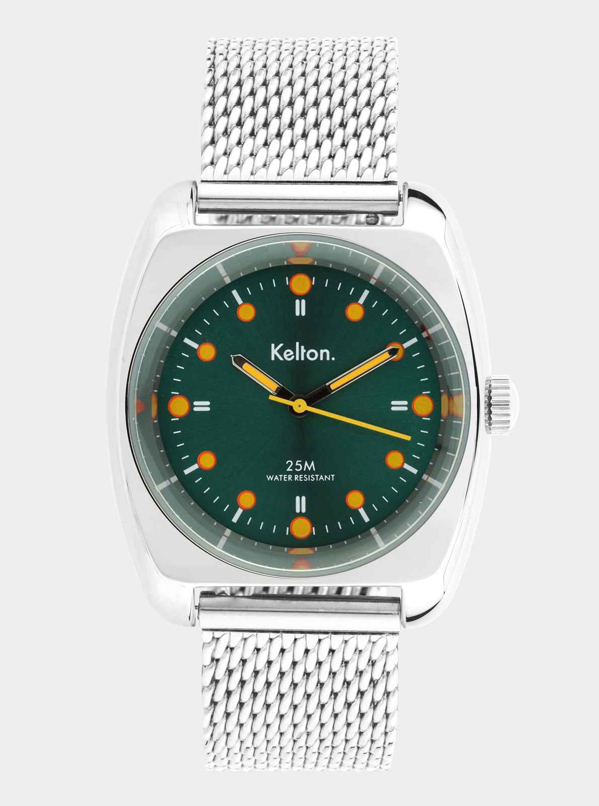 kelton-rc2-montre-mesh-acier-green-orange image 1