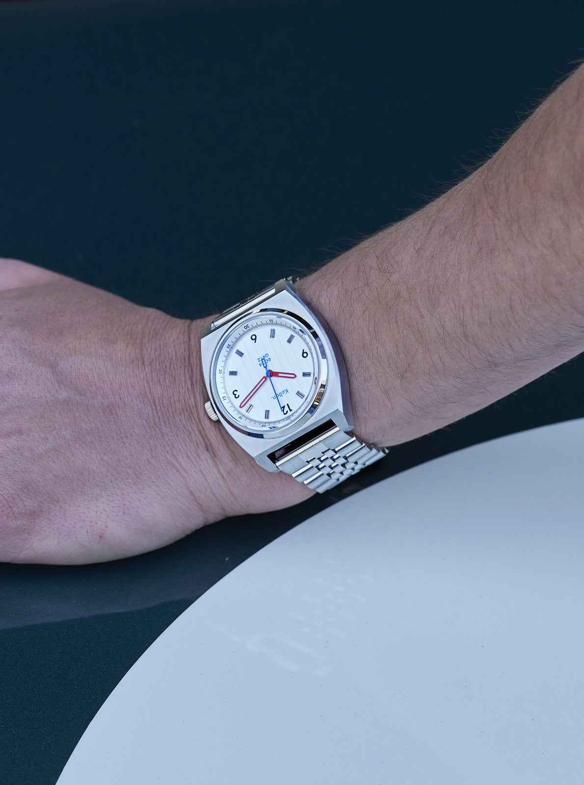 kelton-rc-24-qrtz-montre-blanc-bracelet-jubilee-acier image 2