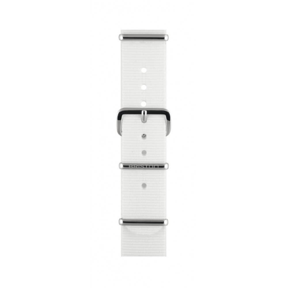 briston-clubmaster-classic-bracelet-type-nato-18-mm-blanc image 1