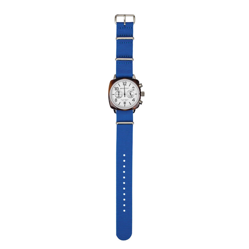 briston-bracelet-type-nato-bleu-lectrique-20-mm image 3