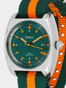kelton-rc2-green-orange-nato-montre-cadran-vert-indianapolis image 3