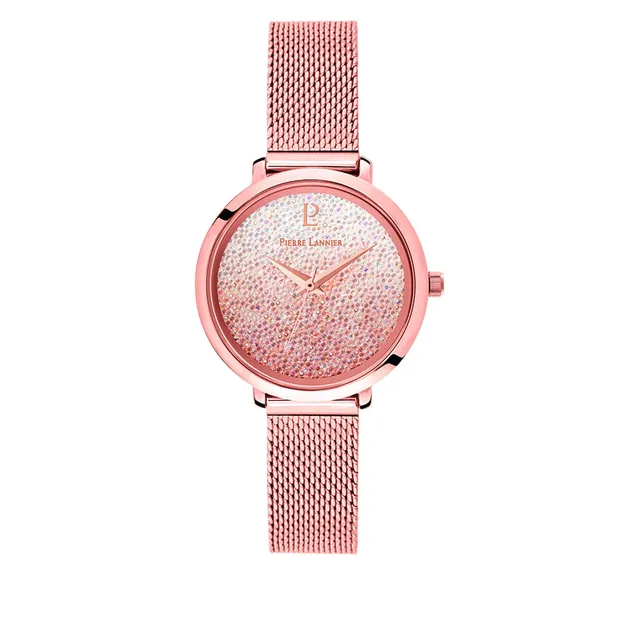 pierre-lannier-108g958-montre-femme-quartz-acier-rose-30-mm image 1
