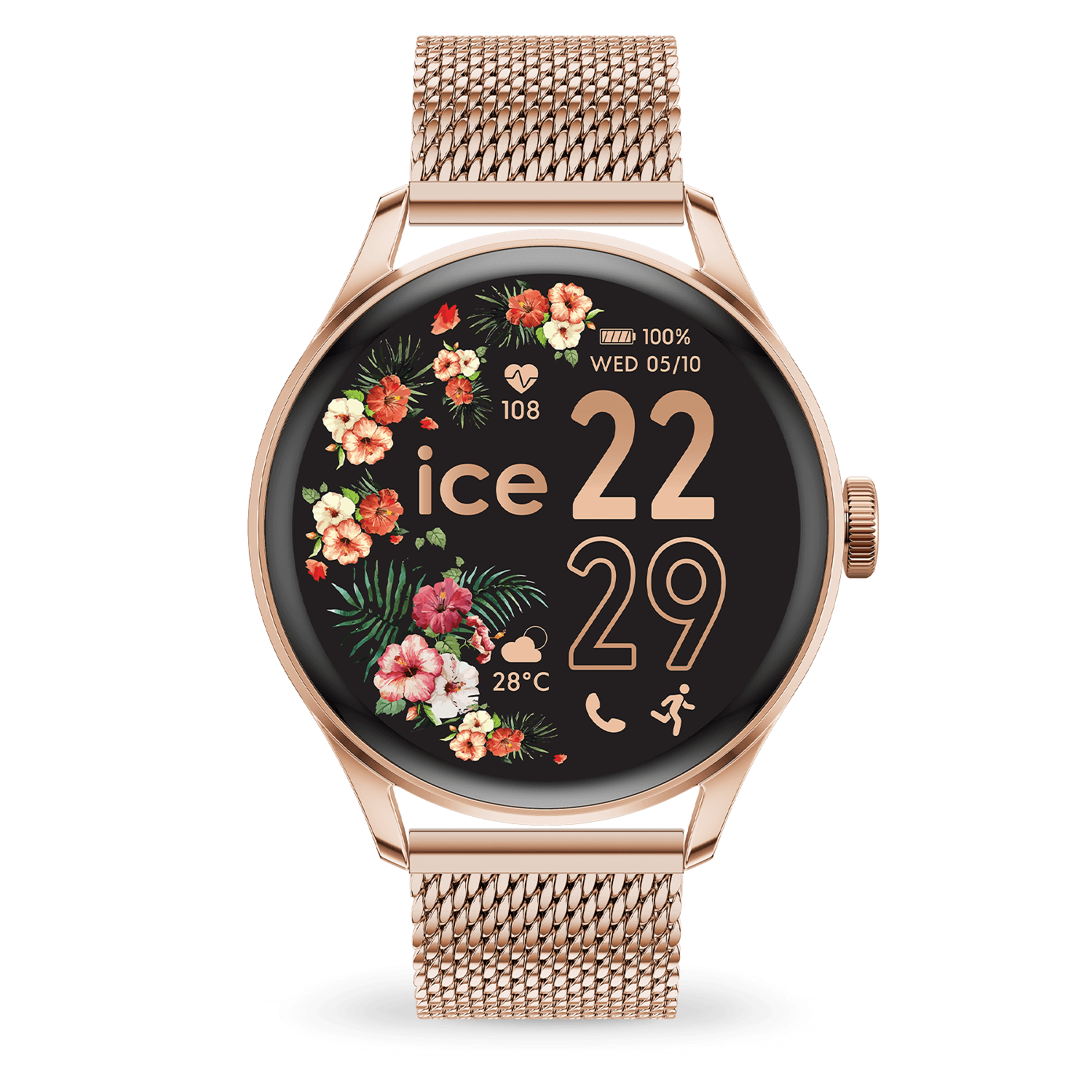 ice-watch-ice-smart-2-0-ronde-1-20-rose-gold-milanese-montre-connect-e-femme image 1