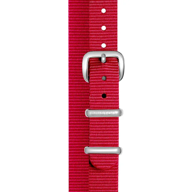 briston-clubmaster-lady-bracelet-type-nato-12-mm-framboise image 1