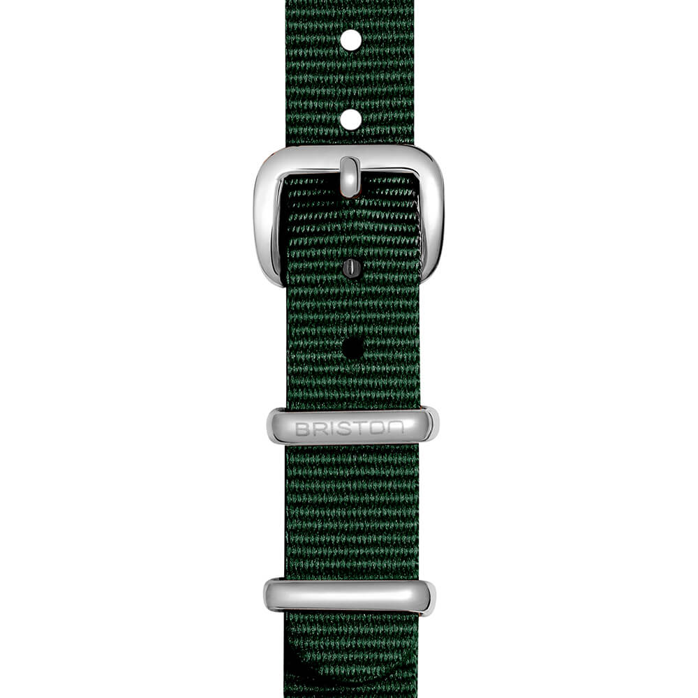 briston-bracelet-type-nato-12-mm-vert-anglais-clubmaster-lady image 2