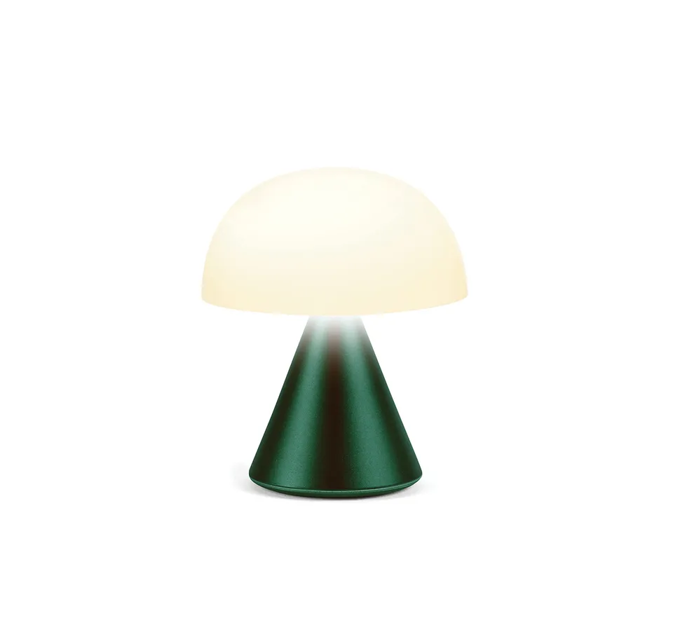lexon-mina-mini-lampe-champignon-led-sans-fil-vert-sombre image 1