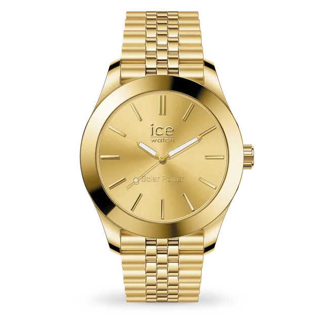 ice-watch-ice-steel-solar-power-gold-montre-solaire-femme-acier-dor image 1