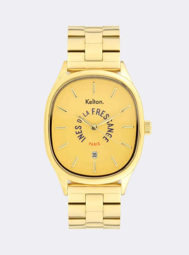 kelton-x-ines-de-la-fressange-paris-grande-colorama-gold-montre-date image 1