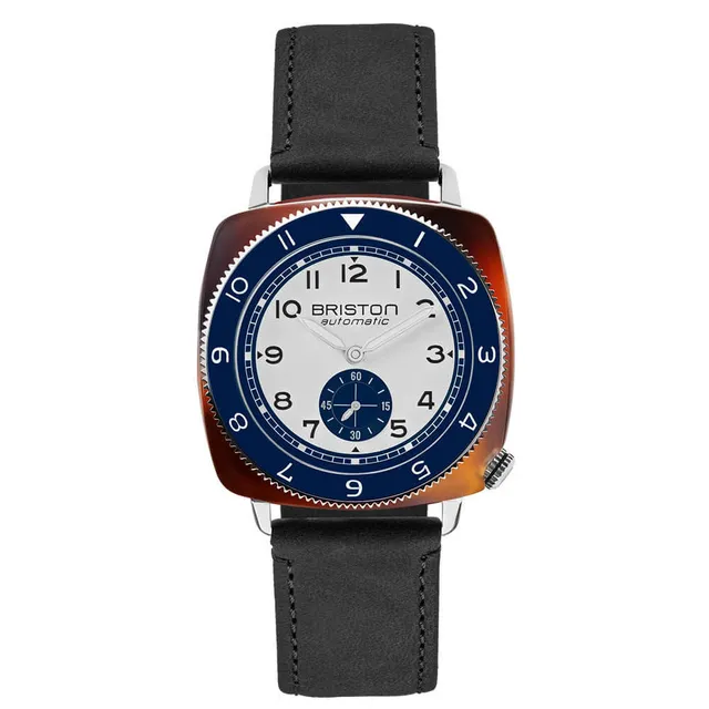 briston-clubmaster-legend-petite-seconde-39-mm-automatique-blanc-bleu image 1