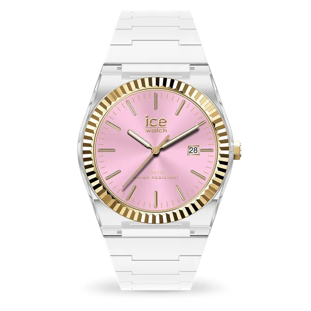 ice-watch-ice-power-white-clear-pink-montre-femme-blanc-et-rose-cadran-dor image 1