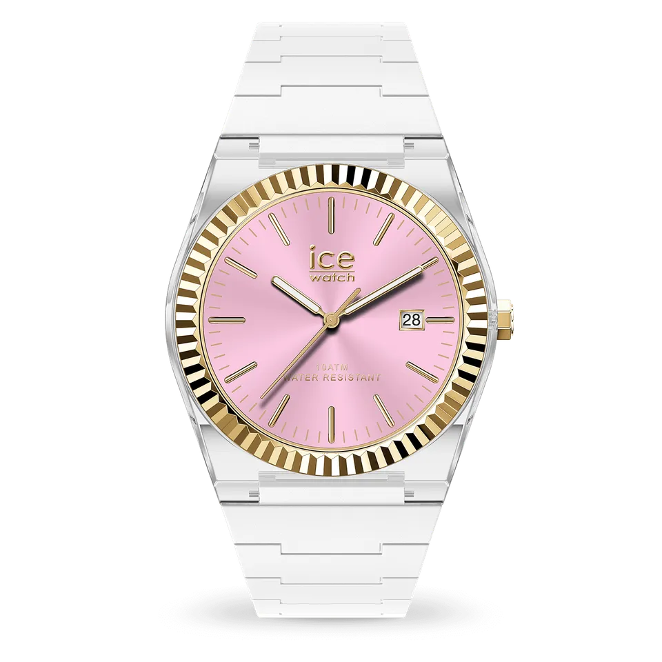 ice-watch-ice-power-white-clear-pink-montre-femme-blanc-et-rose-cadran-dor image 1