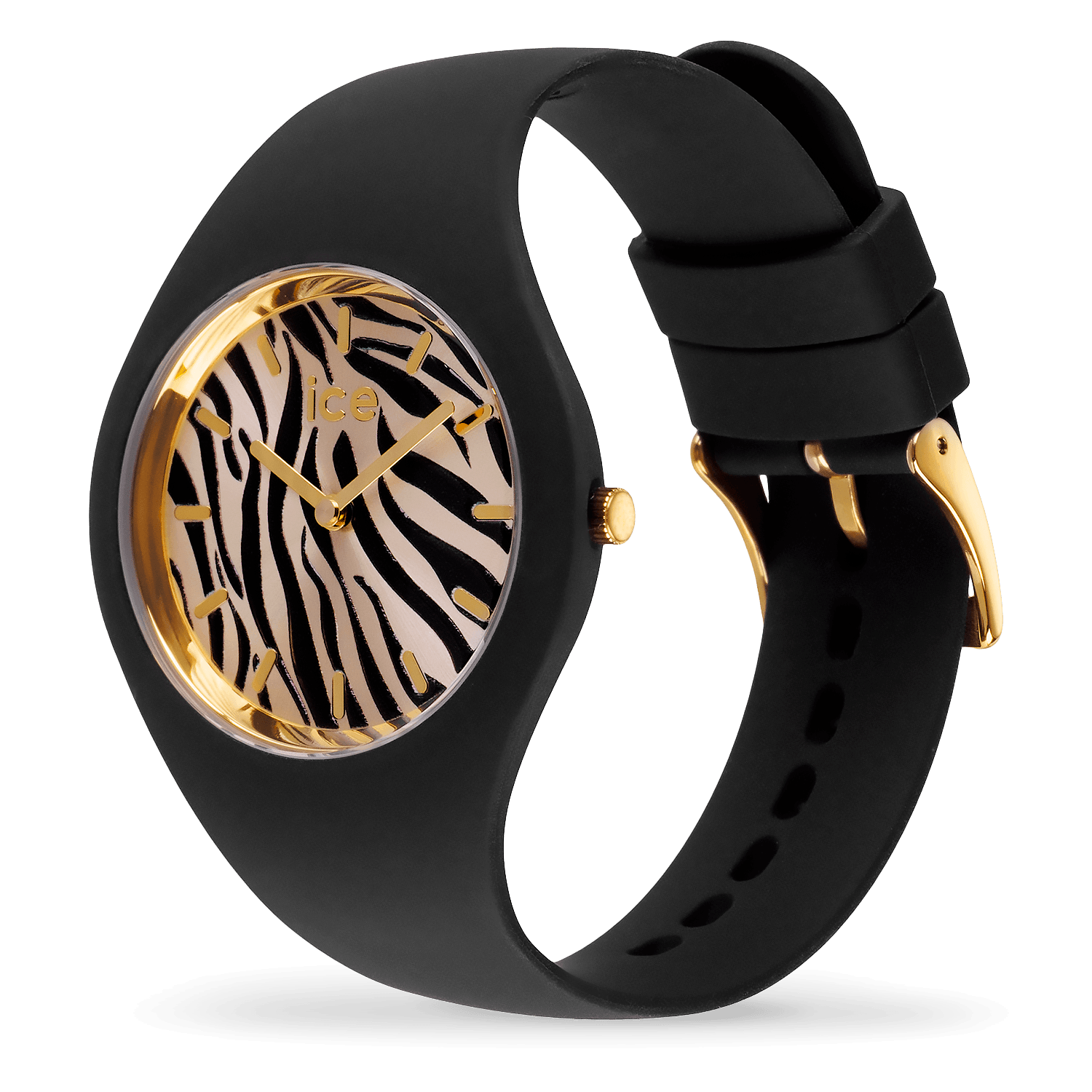 ice-watch-ice-wild-black-gold-zebra-montre-femme-noire-et-dor-e image 2