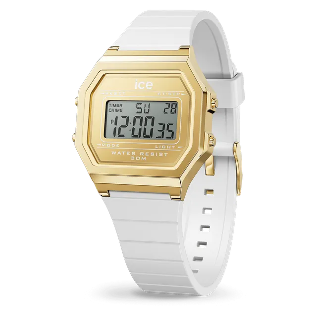 ice-watch-ice-digit-retro-white-gold-montre-digitale-femme-adulte image 1