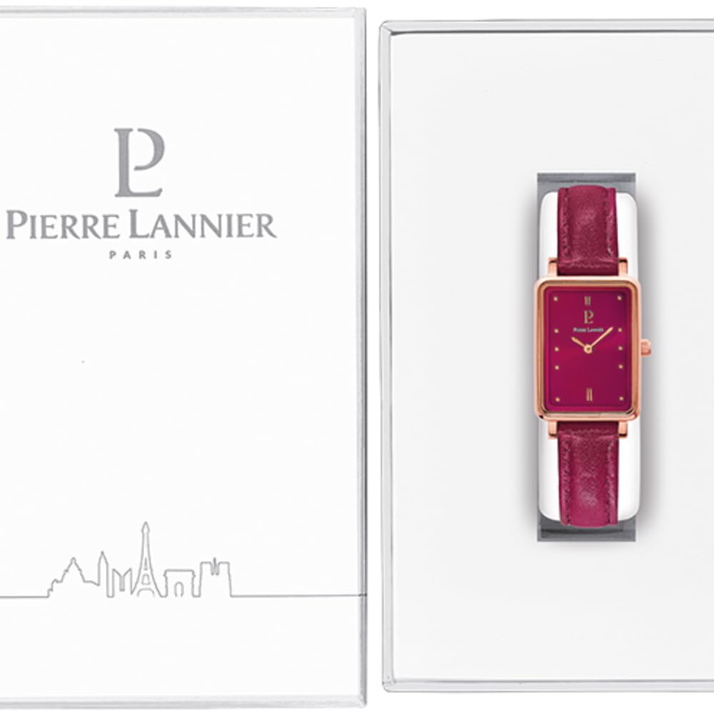 pierre-lannier-essential-050k955-montre-femme-quartz-avec-bracelet-cuir image 3