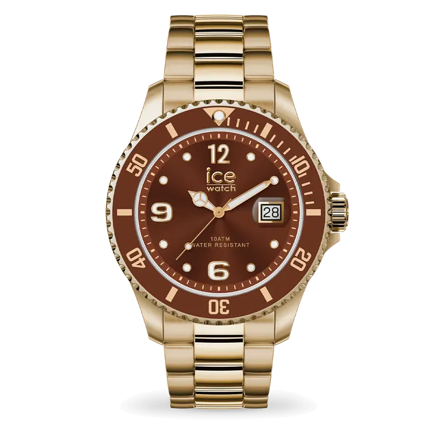 ice-watch-ice-steel-montre-homme-acier-gold-bronze-cadran-marron image 1