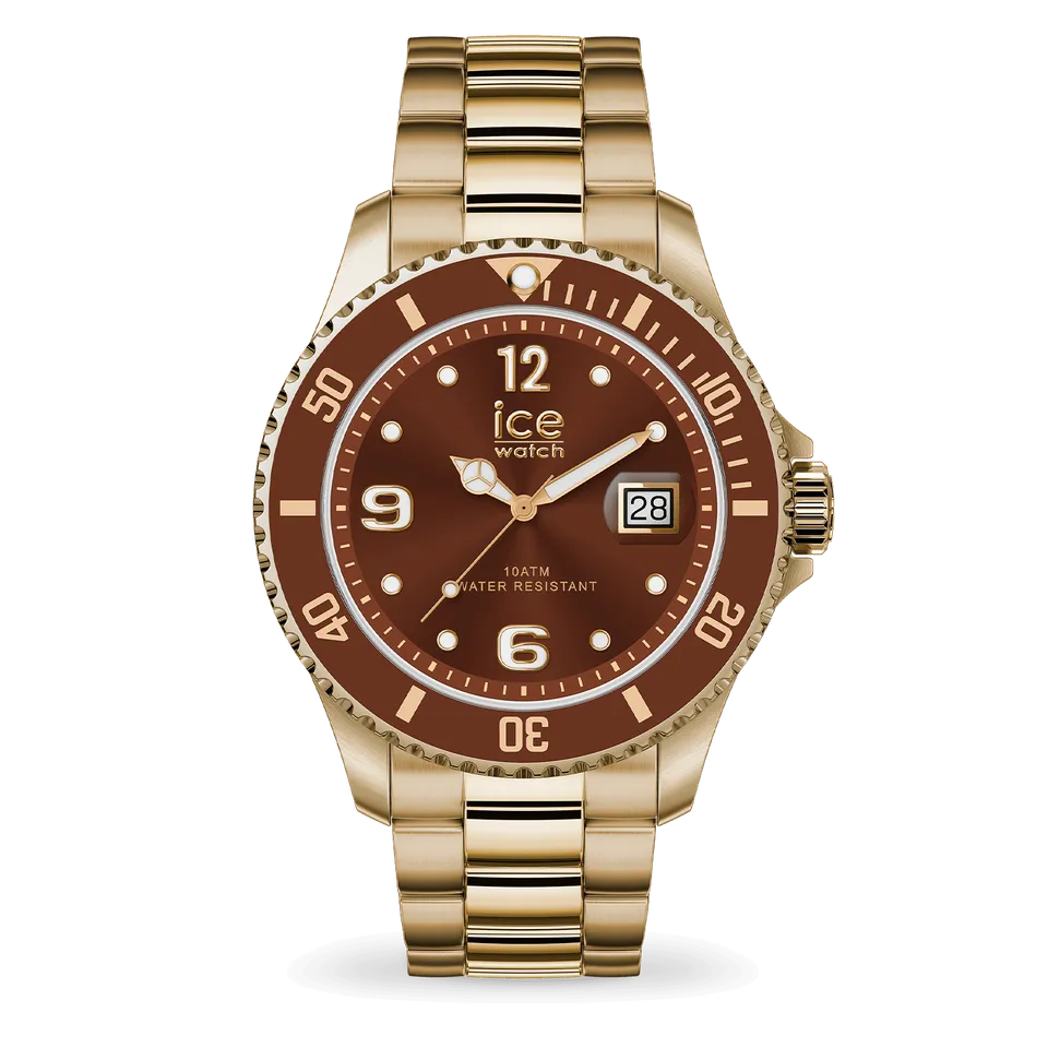 ice-watch-ice-steel-montre-homme-acier-gold-bronze-cadran-marron image 1