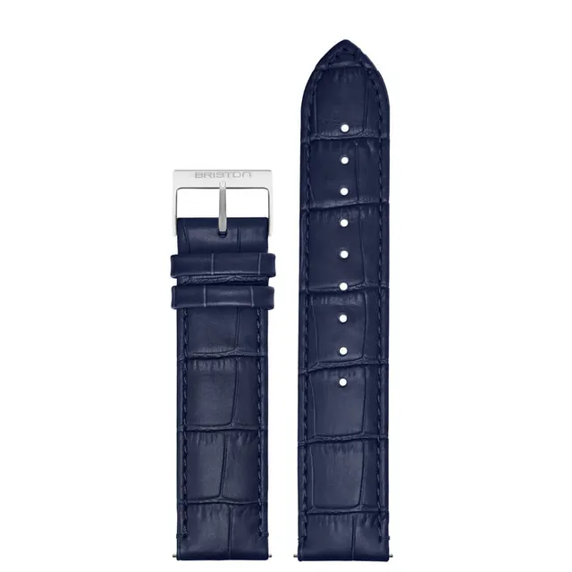 briston-bracelet-cuir-luxe-bleu-mat-20-mm image 1