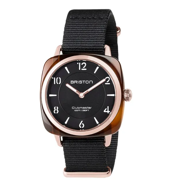 briston-clubmaster-chic-36-mm-quartz-dor-rose-noir image 1