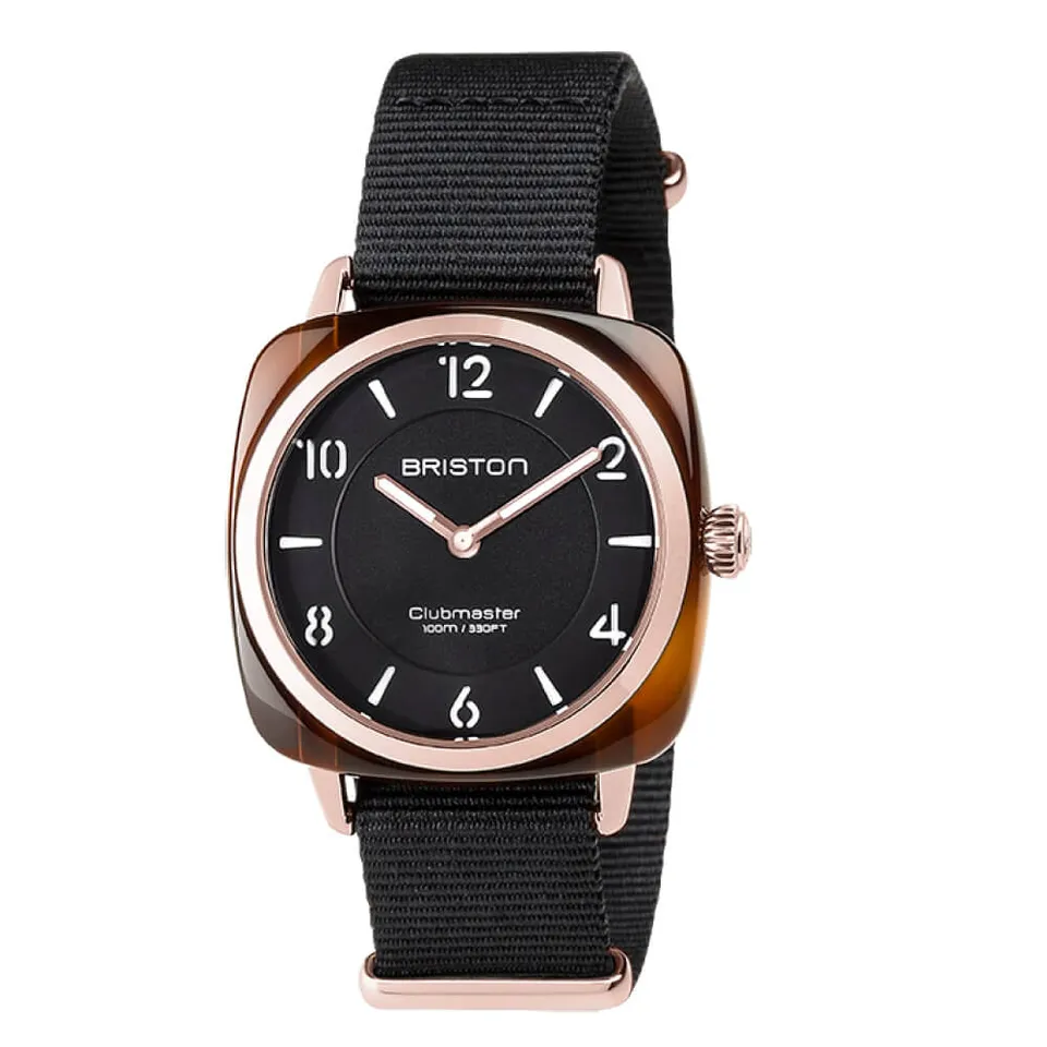 briston-clubmaster-chic-36-mm-quartz-dor-rose-noir image 1