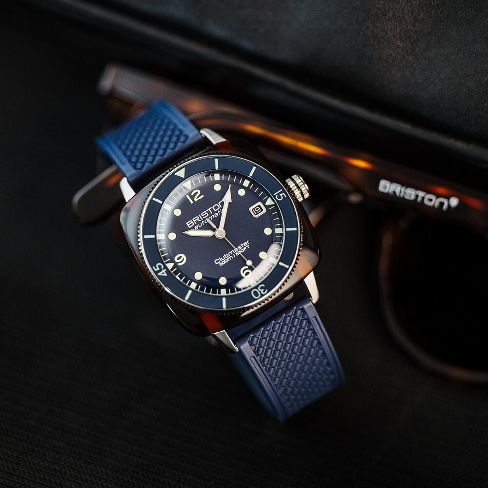 briston-clubmaster-legend-diver-montre-automatique-40-mm-bleu-marine image 5