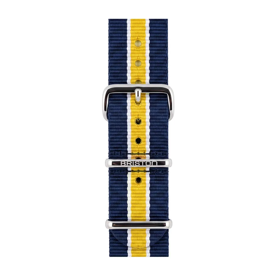 briston-bracelet-type-nato-bleu-blanc-jaune-20-mm image 1