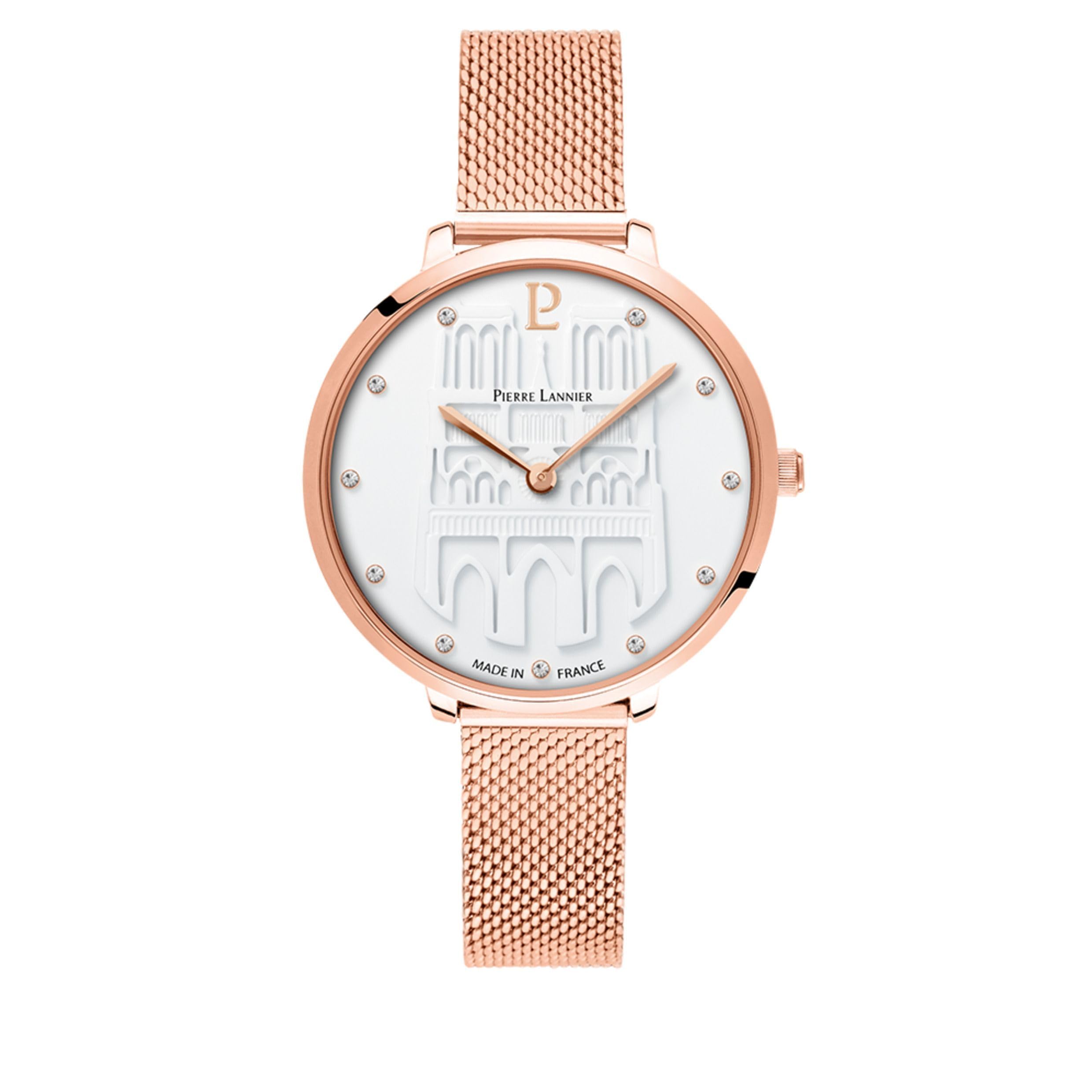 pierre-lannier-coeur-battant-montre-femme-33-mm-acier-inoxydable image 1