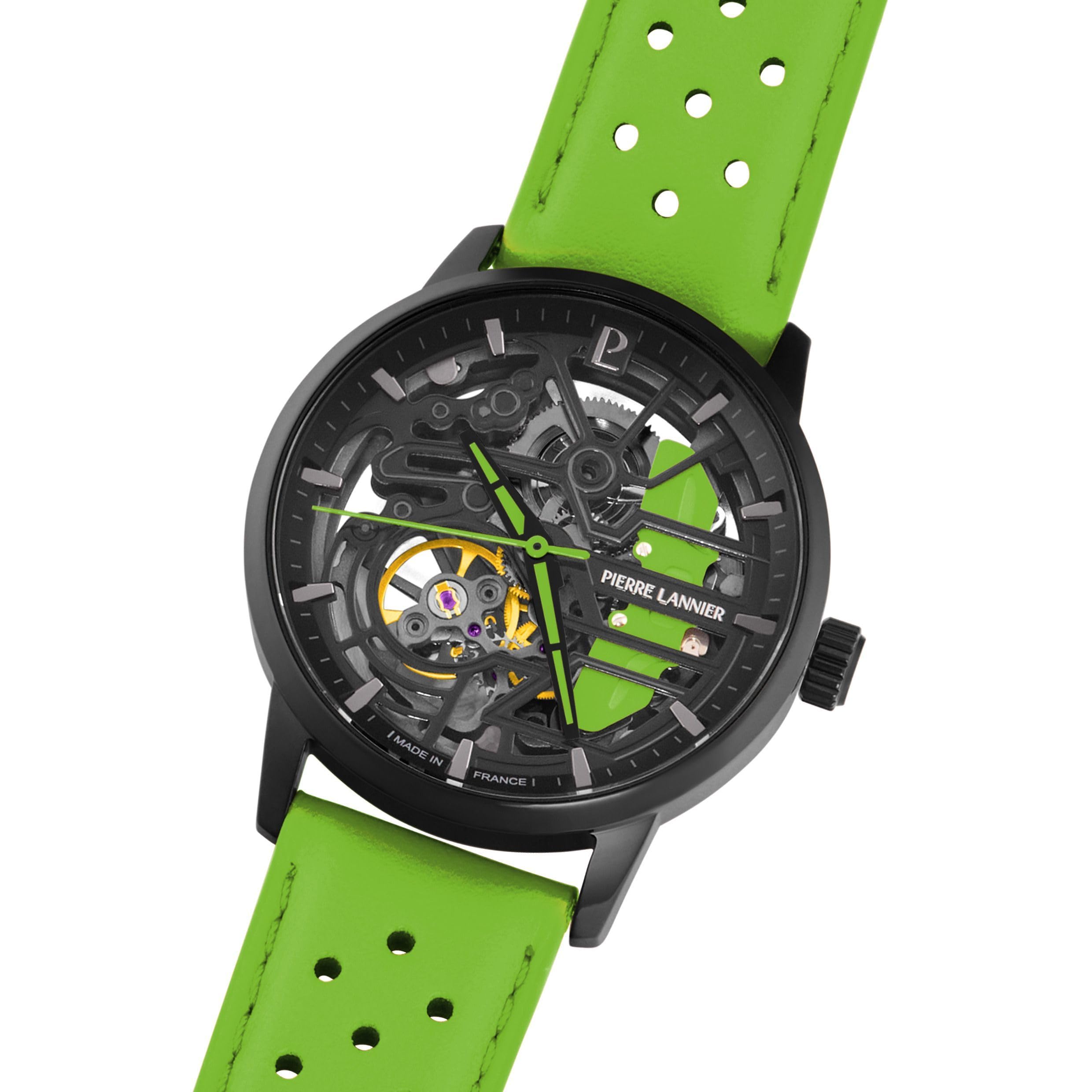 pierre-lannier-montre-automatique-paddock-39-mm-acier-inoxydable-5-atm image 3