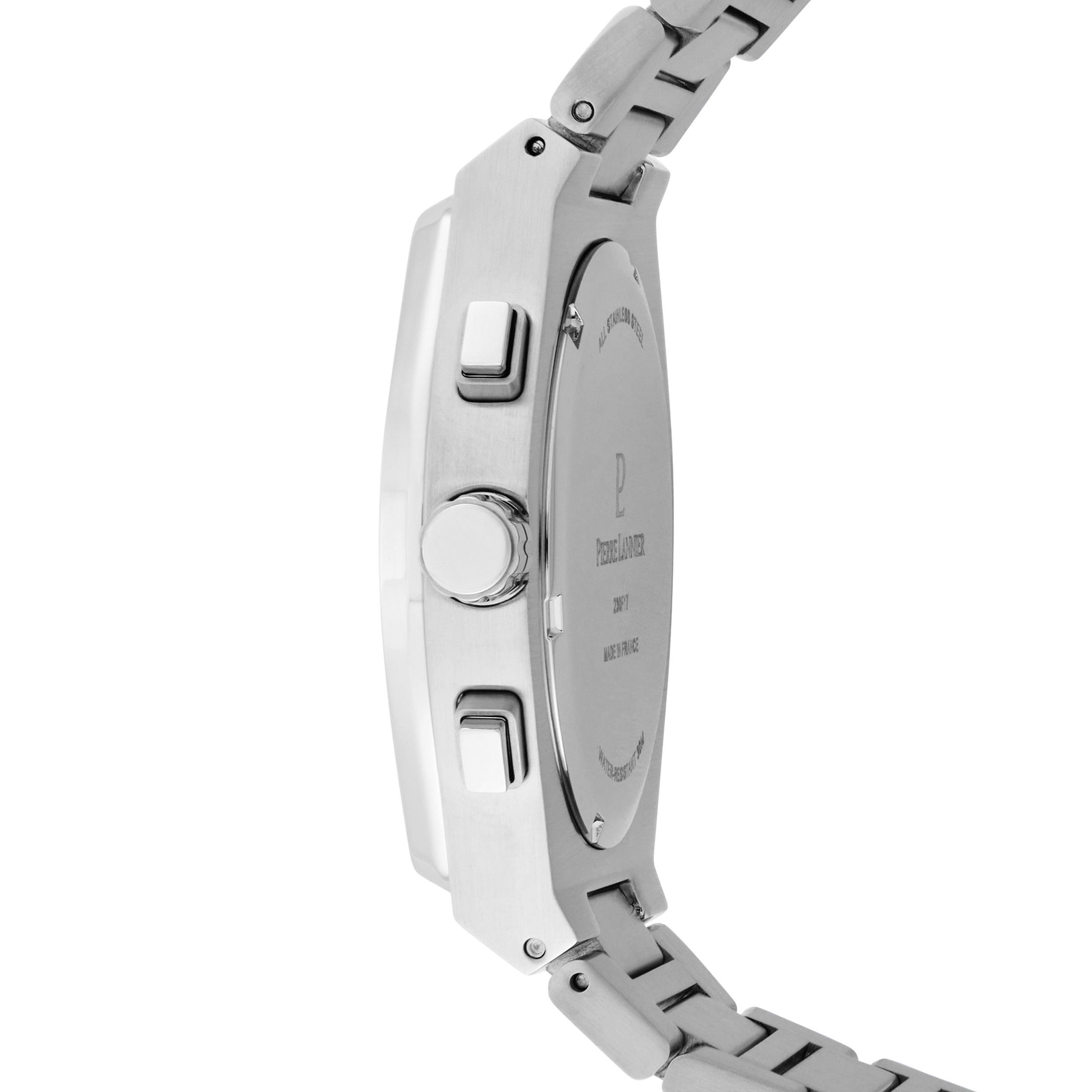 pierre-lannier-copilote-chronographe-quartz-42-5-mm-acier-inoxydable image 2