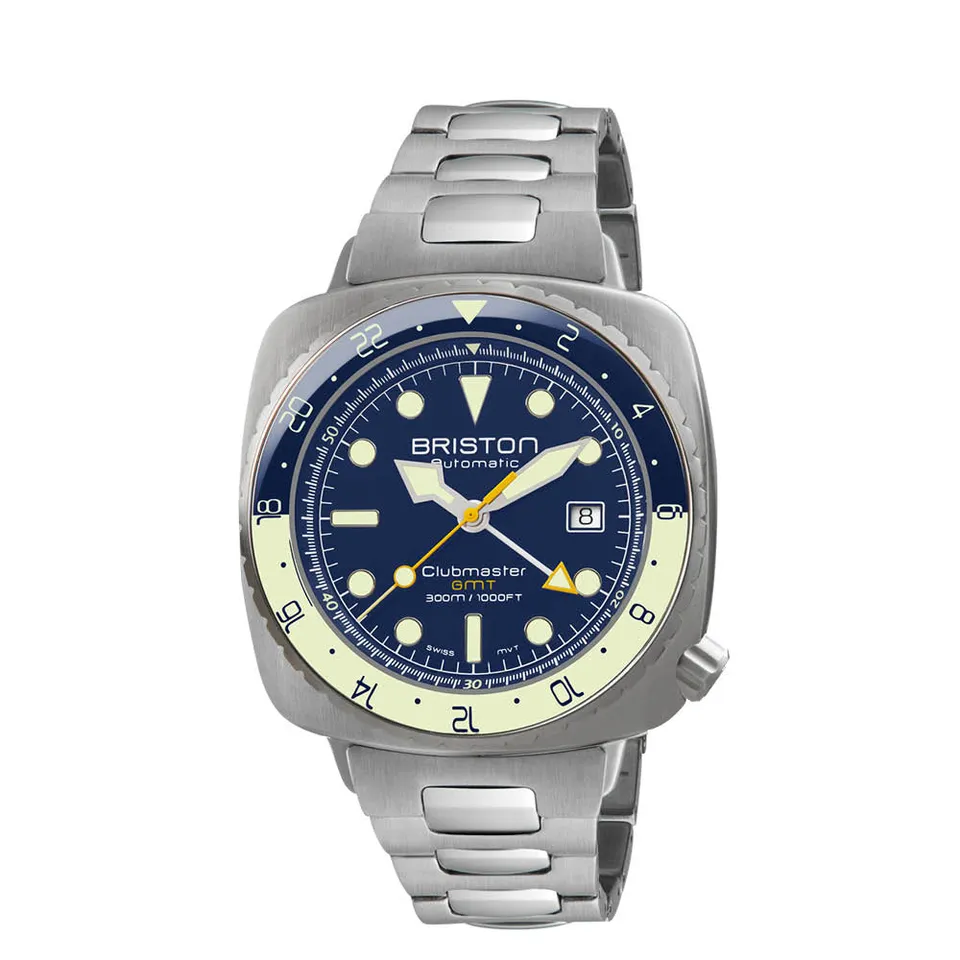 briston-clubmaster-diver-pro-gmt-automatique-44-mm-acier-bleu-marine image 1