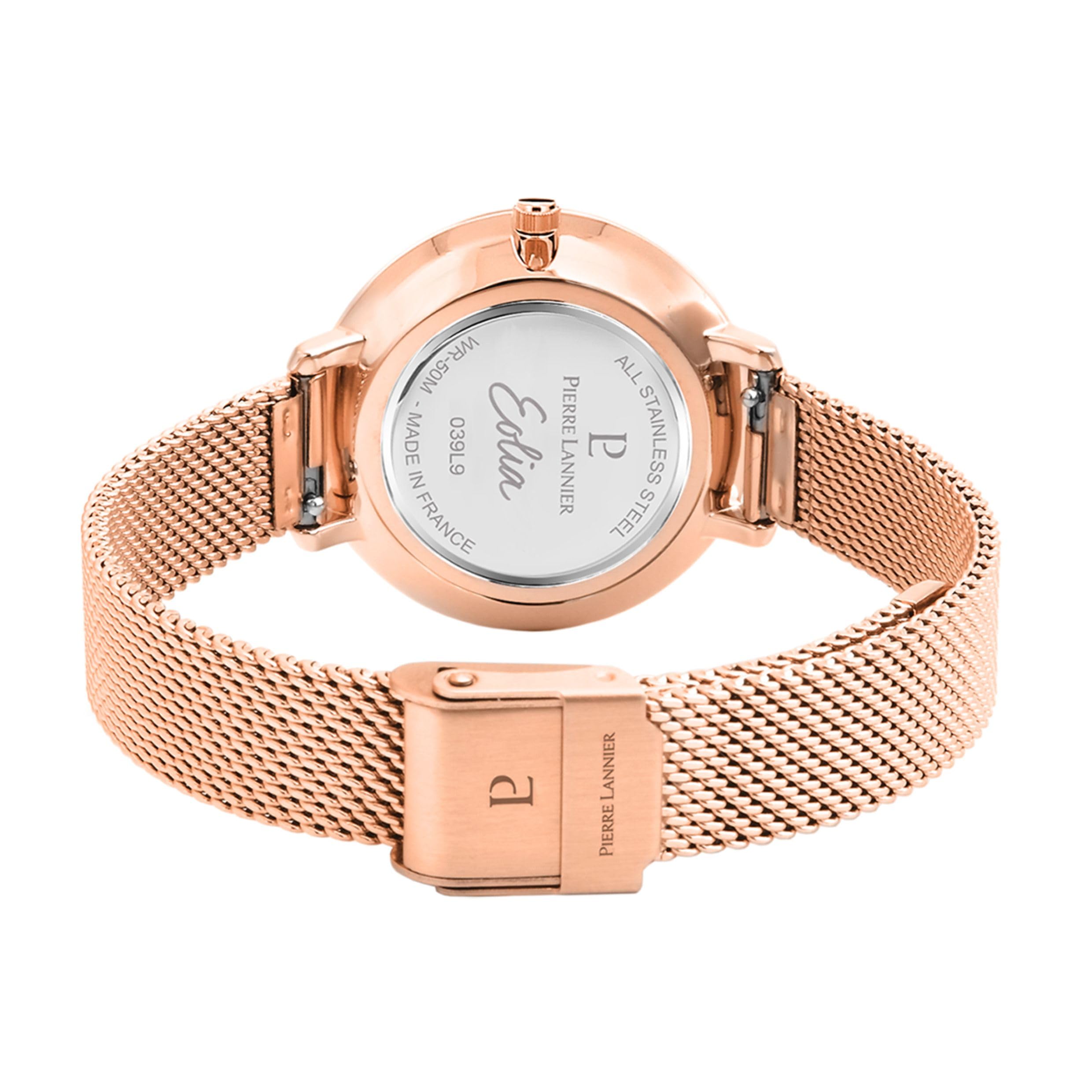 pierre-lannier-montre-femme-acier-rose-bo-tier-rond-33-mm image 8