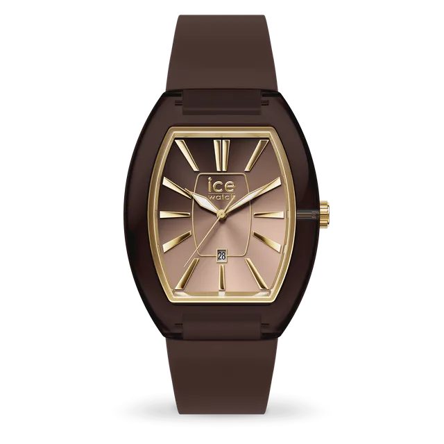 ice-watch-ice-dome-chocolate-montre-femme-silicone-avec-dateur image 1