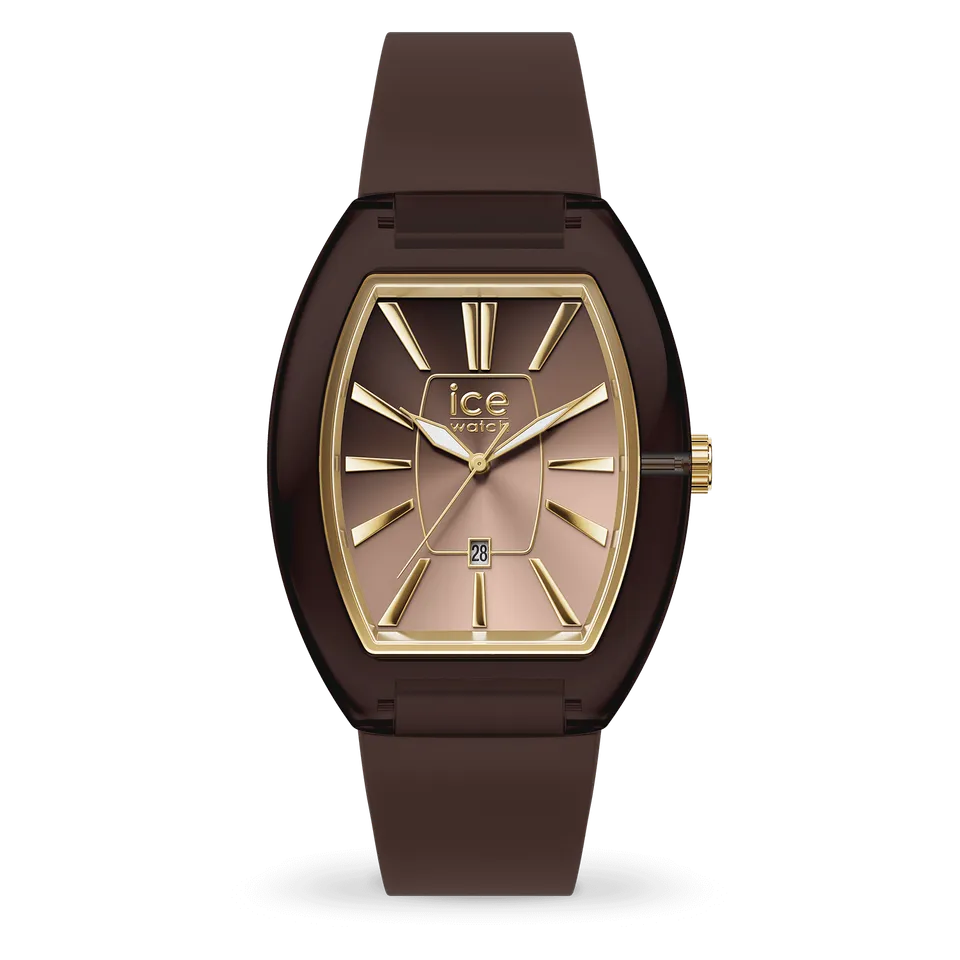ice-watch-ice-dome-chocolate-montre-femme-silicone-avec-dateur image 1